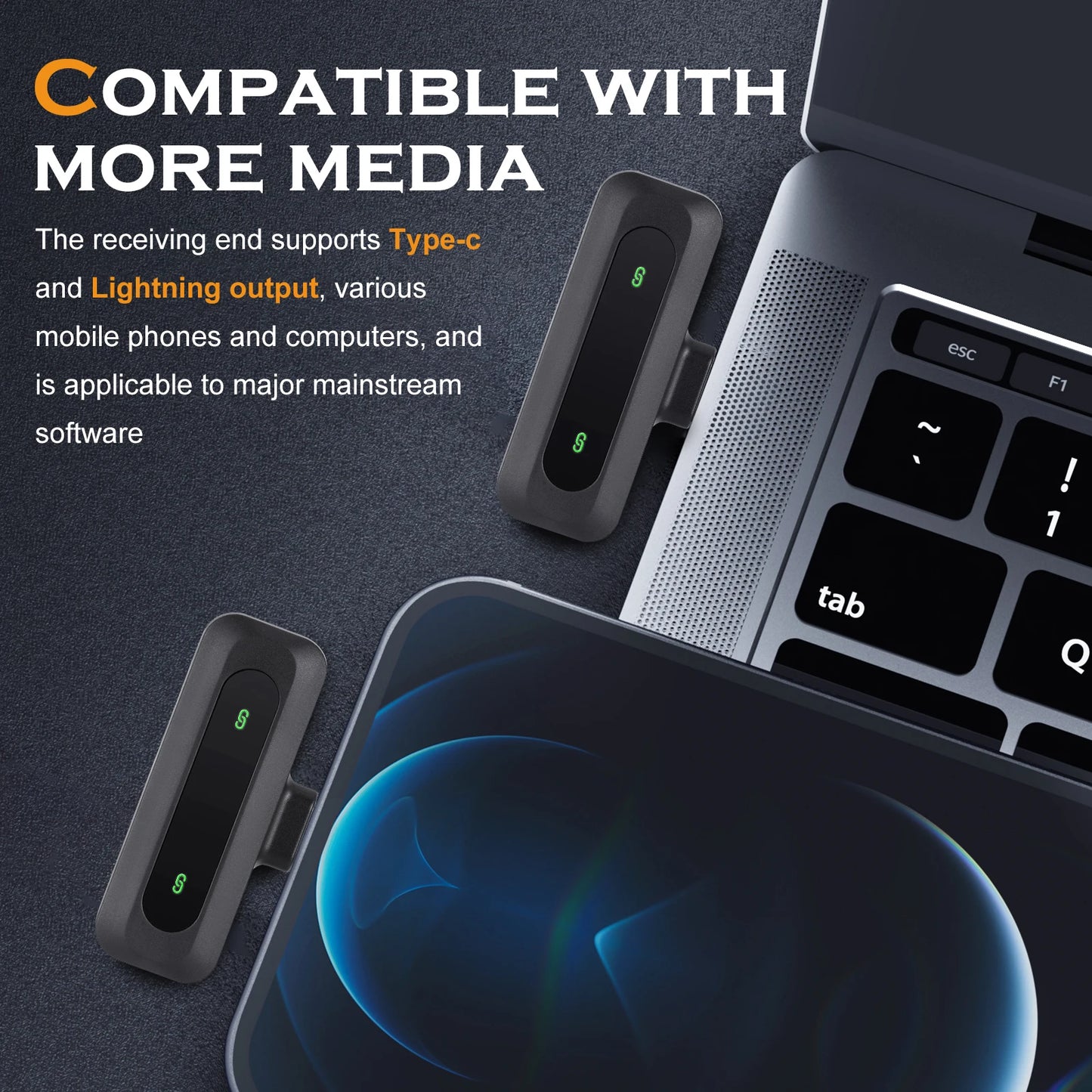 ZYNZE AirMic™ Lite – Wireless Lavalier Microphone for iPhone & Android (Plug & Play)