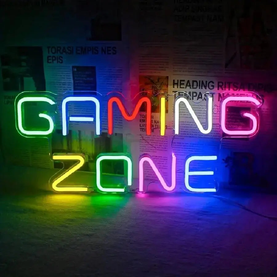 Gamepad-Shaped LED Neon Sign for Gamer Room Decor