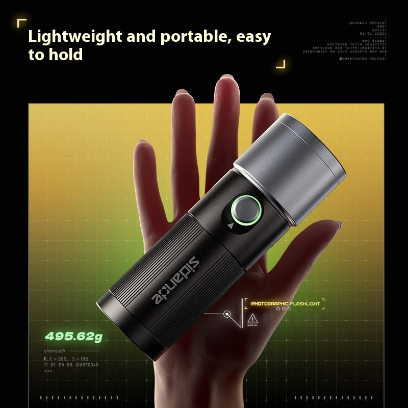 Zynze PhotoBeam™ – Professional Photography Flashlight for Creators & Studio Lighting