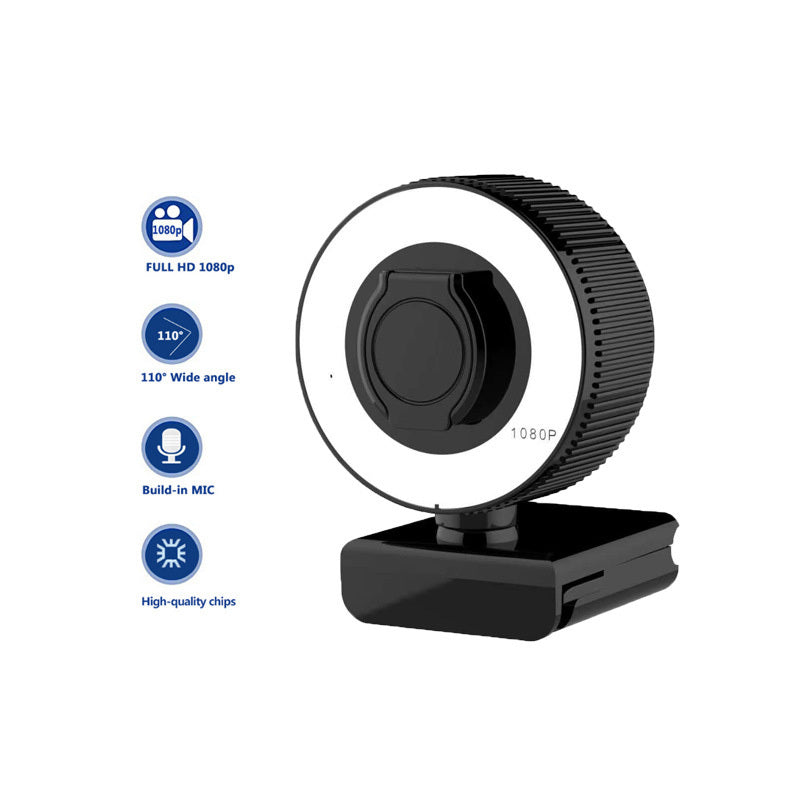 Zynze StreamCam™ – 2K Autofocus HD Webcam with Built-in Microphone & Privacy Cover