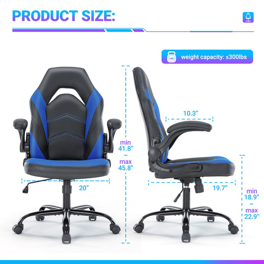 ZYNZE Elite PU Leather Gaming Chair – Ergonomic Comfort with Lumbar Support