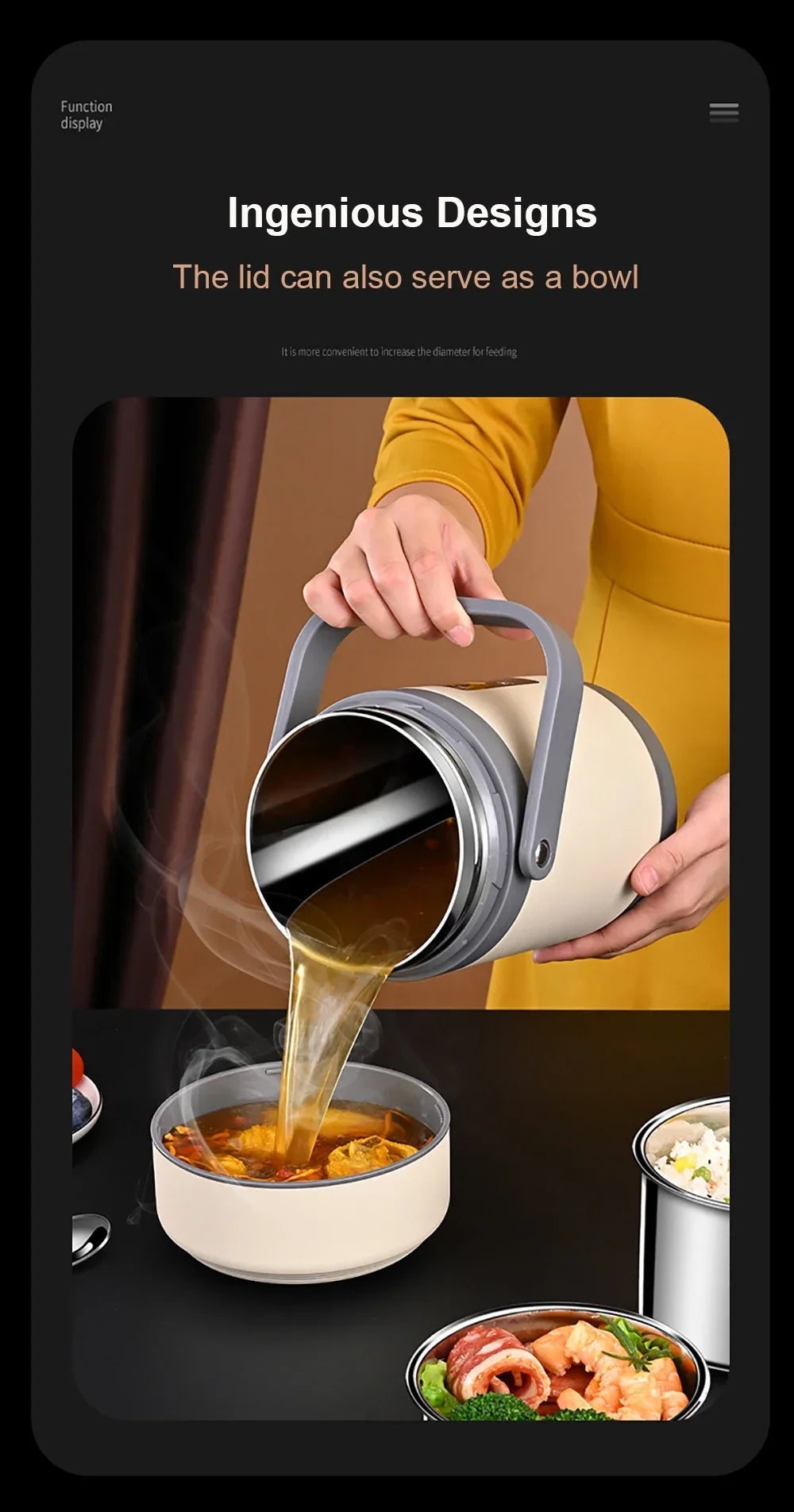 ZYNZE HeatBox™ Pro – 2L USB Electric Lunch Box with Stainless Steel Warmer & Cooler Bag