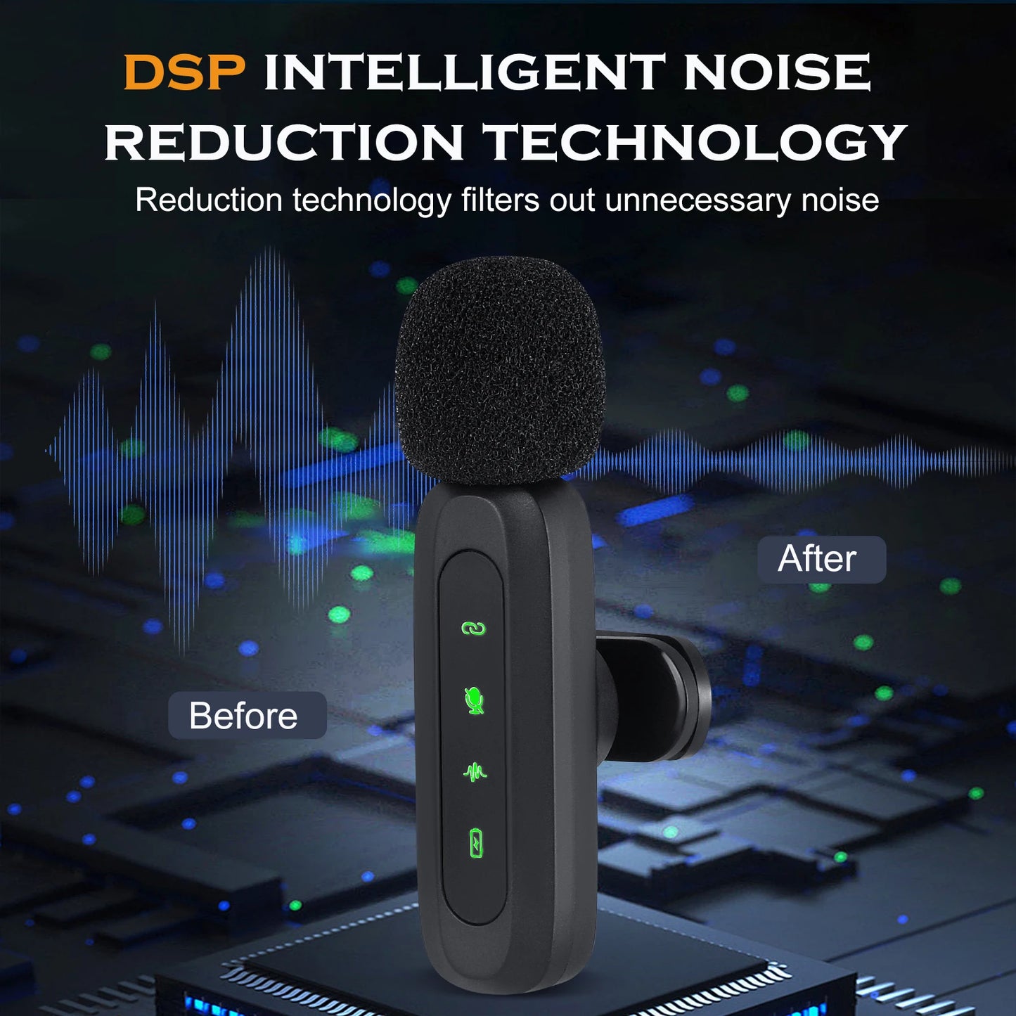 ZYNZE AirMic™ Lite – Wireless Lavalier Microphone for iPhone & Android (Plug & Play)