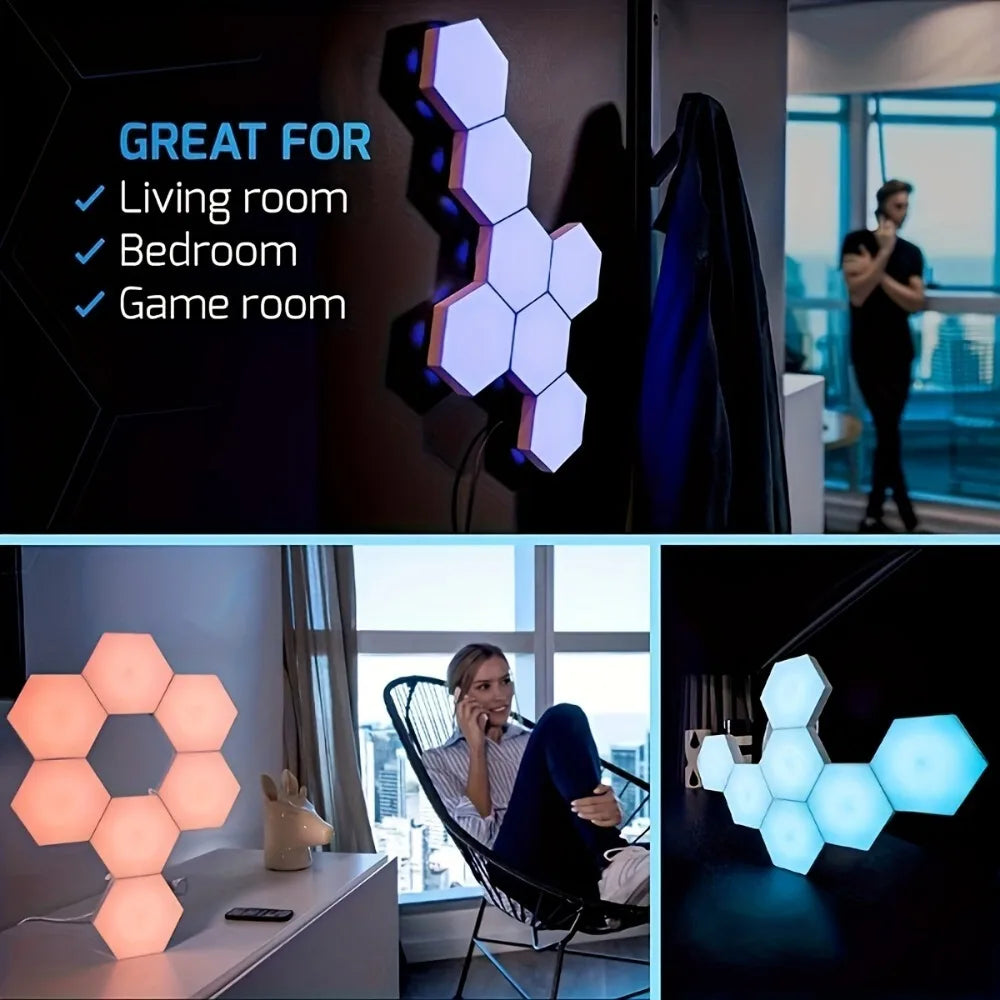 Zynze HexaGlow™ – Touch RGB Modular Light Panels