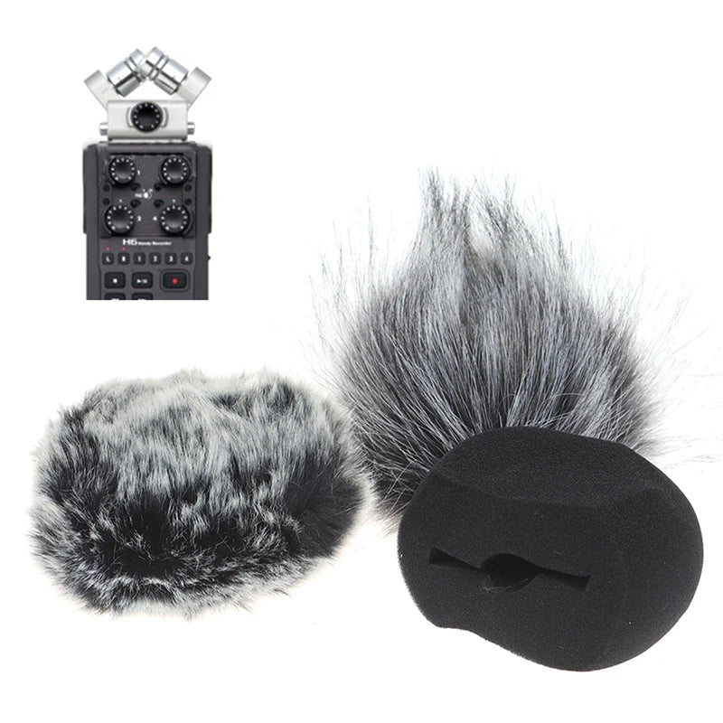 Zynze WindGuard™ – Furry Mic Wind Cover for ZOOM H5/H6 Recorders