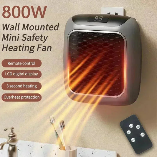 ZYNZE HeatFlow™ 800 – Portable Electric Heater with Remote Control & Fast Heating