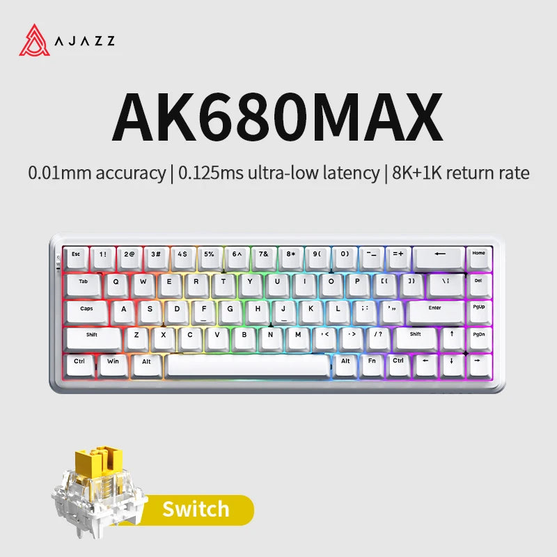 Zynze MagKey™ – AJAZZ AK680 MAX Magnetic Axis E-Sports Gaming Keyboard