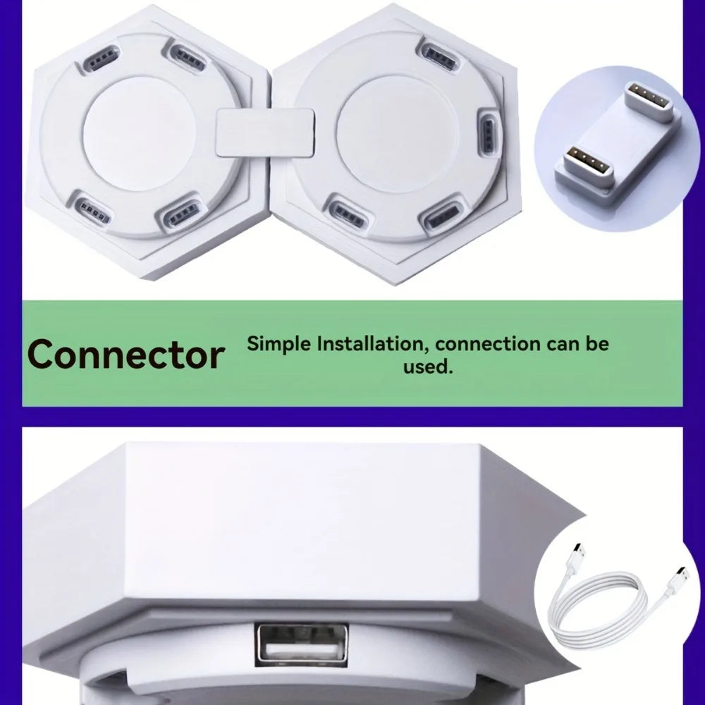 Zynze HexaGlow™ – Touch RGB Modular Light Panels