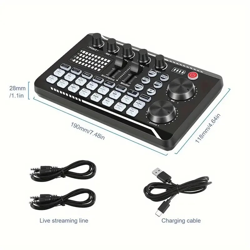ZYNZE CastBox™ Pro – All-in-One Podcast & Audio Interface for Streaming & Recording