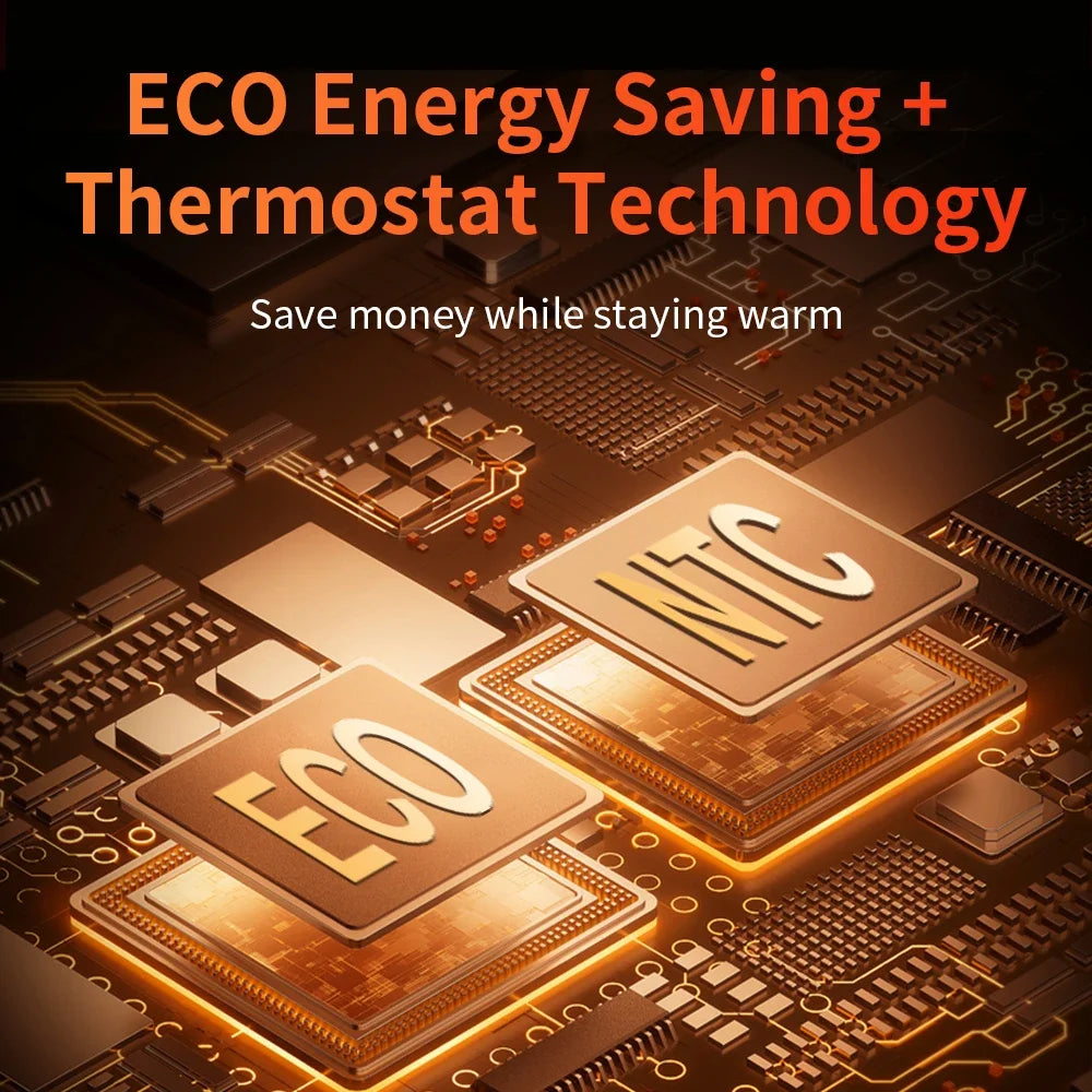 ZYNZE HeatMini™ 1000W – Portable Electric Space Heater with Auto Power-Off & Silent Mode