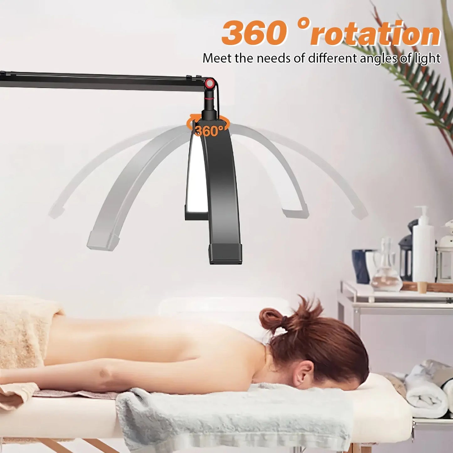 ZYNZE HaloBeam™ M3X – 16” Half-Moon LED Fill Light (3000K–6000K) with C-Clamp Mount