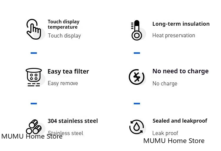 ZYNZE SmartCup™ 500 – Intelligent LED Thermos Bottle (Hot & Cold Insulated Mug)