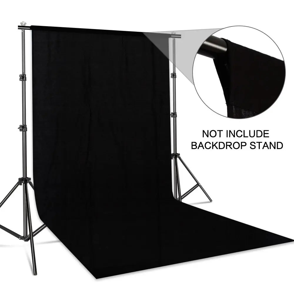 ZYNZE StreamScreen™ – Professional Cotton Backdrop for Photo & Video (Green/White/Black)