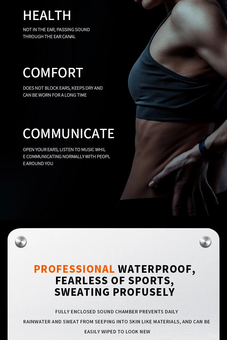 Xiaomi Mijia Real Bone Conduction Sport Hoofdtelefoon Draadloze Oordopjes Bluetooth-Compatibele Headset Handsfree met Microfoon voor Hardlopen