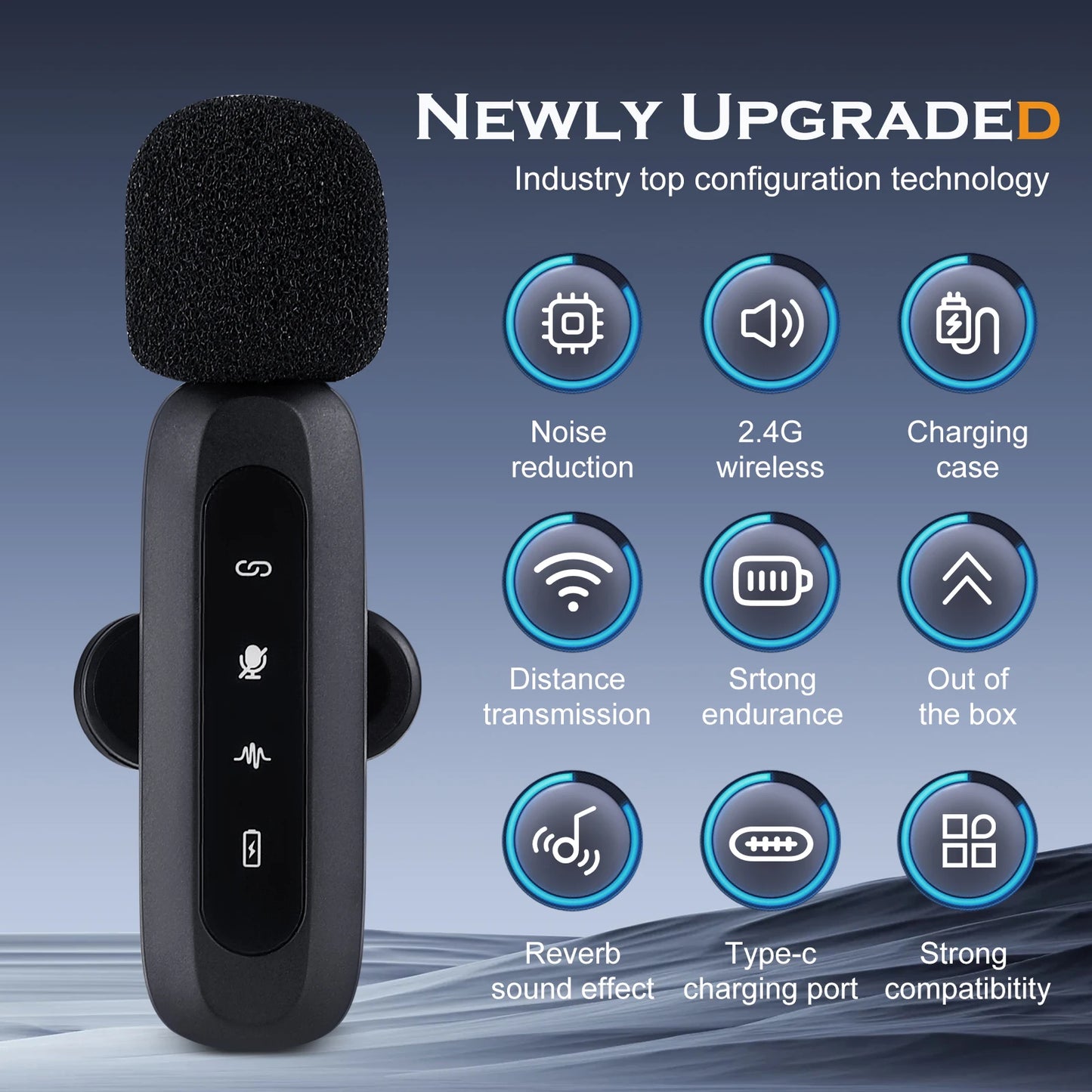 ZYNZE AirMic™ Lite – Wireless Lavalier Microphone for iPhone & Android (Plug & Play)