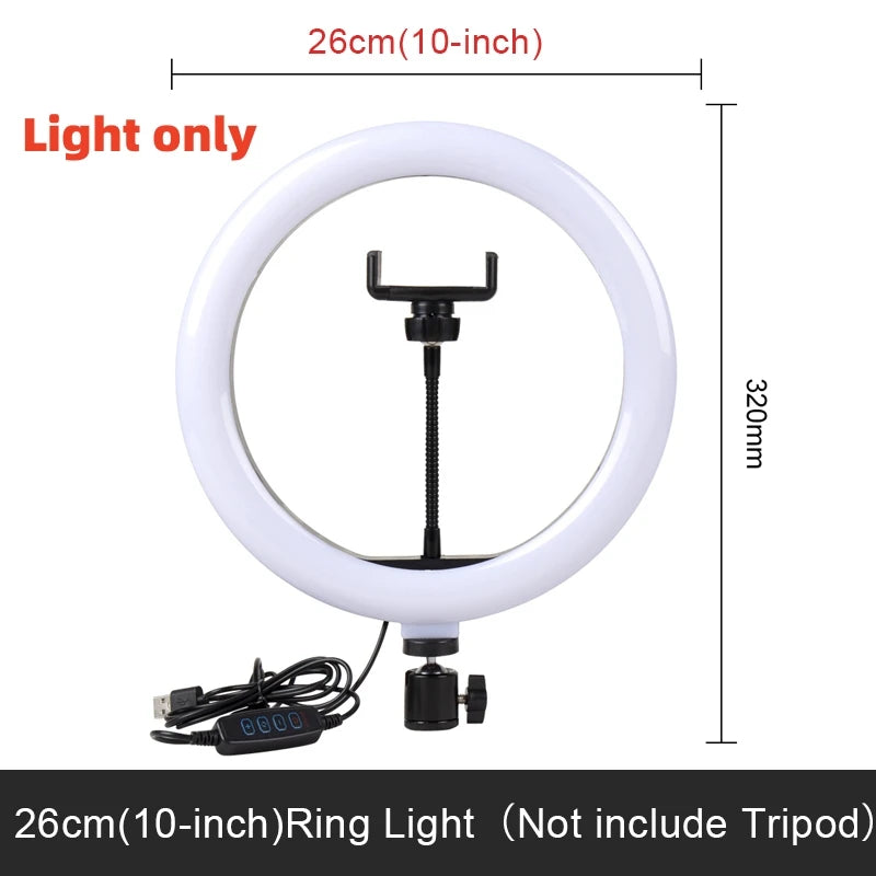 Zynze RingBeam™ – LED Ring Light with Phone Holder for YouTube & Vlogging