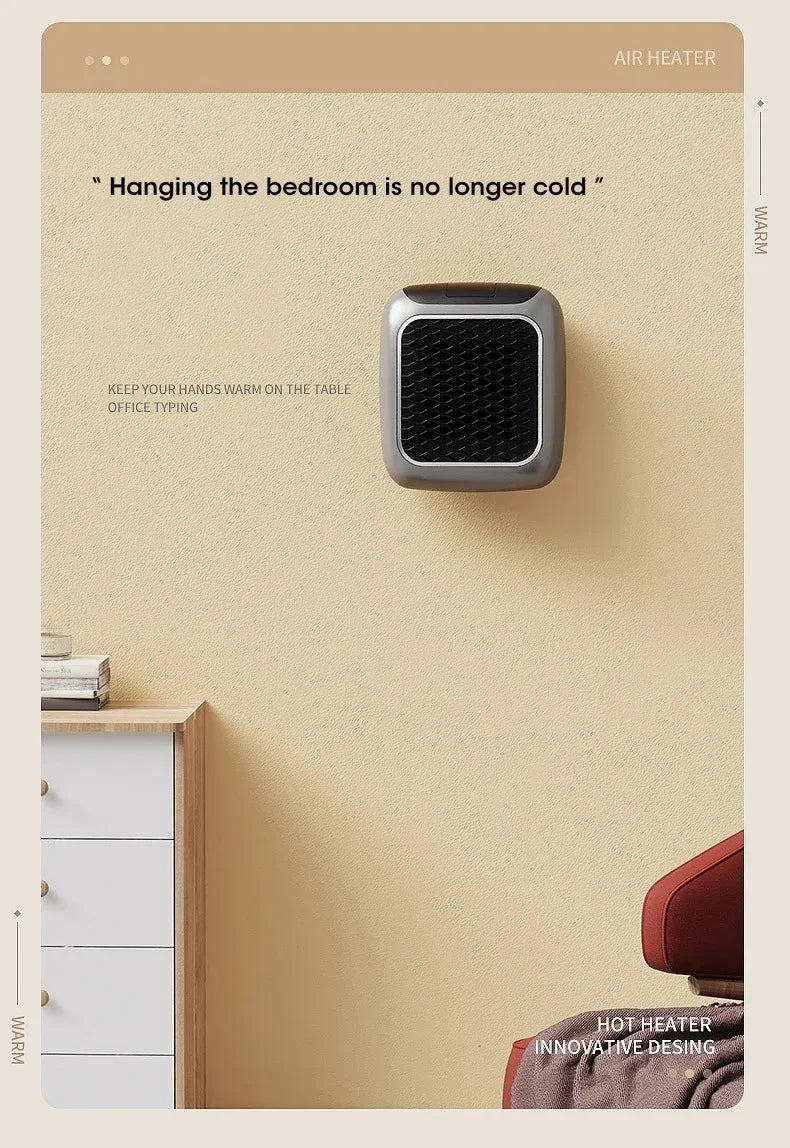 ZYNZE HeatFlow™ 800 – Portable Electric Heater with Remote Control & Fast Heating