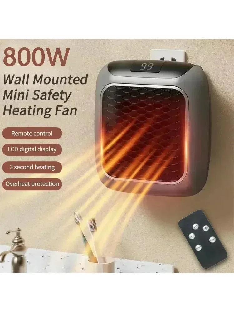 ZYNZE HeatFlow™ 800 – Portable Electric Heater with Remote Control & Fast Heating