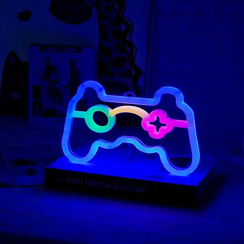 Gamer Neon Sign Lights, Gamer Controller Neon Lamp voor E-sports Room, USB of Batterij Aangedreven Tafellamp, Gaming LED voor Huisdecoratie