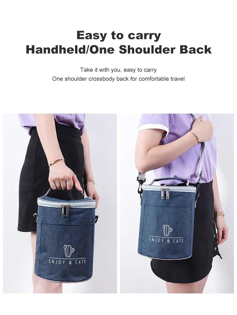 ZYNZE HeatBox™ Pro – 2L USB Electric Lunch Box with Stainless Steel Warmer & Cooler Bag