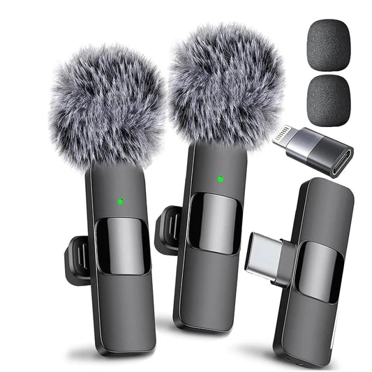ZYNZE AirMic™ L1 – Wireless Lavalier Microphone with Noise Cancellation & Type-C Charging