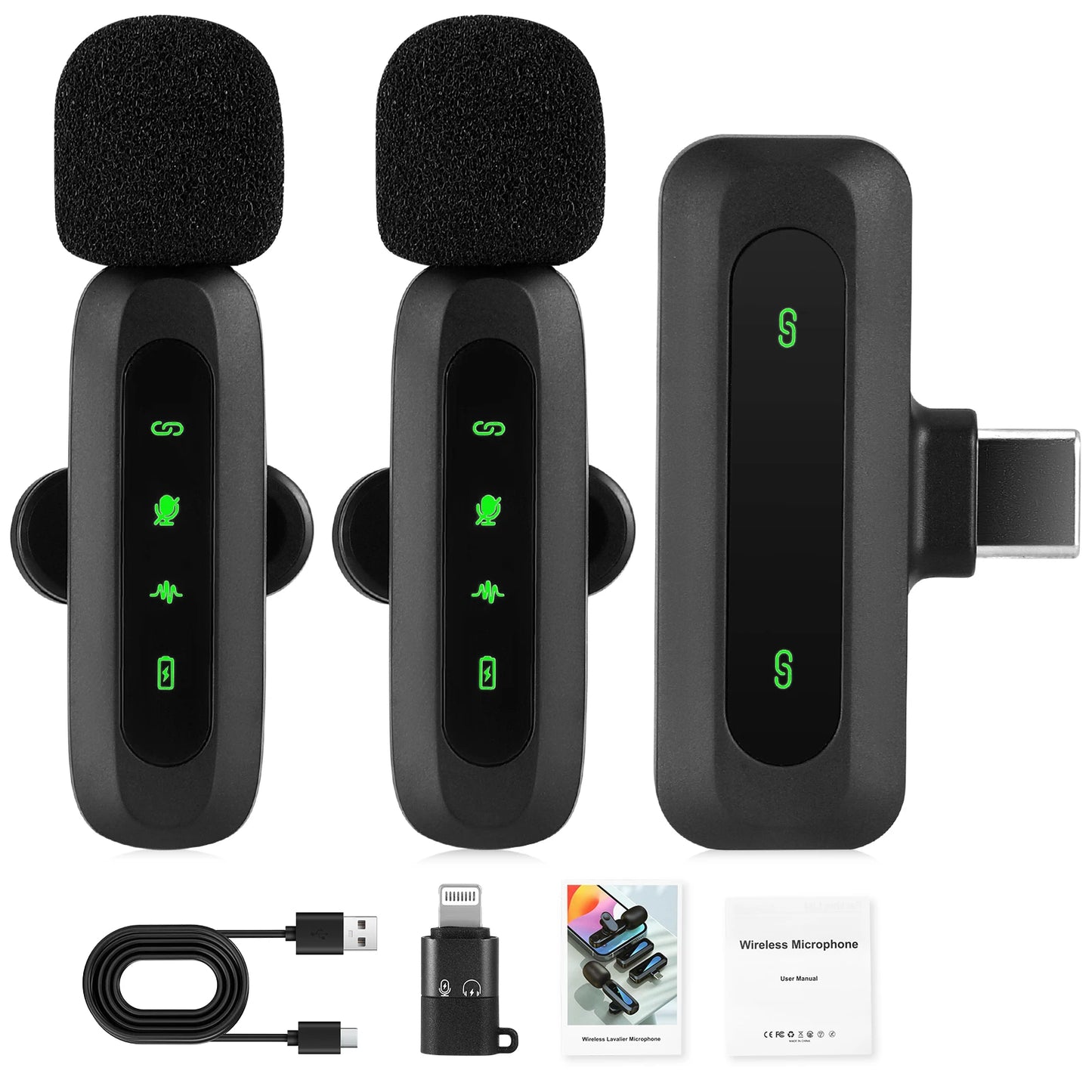 ZYNZE AirMic™ Lite – Wireless Lavalier Microphone for iPhone & Android (Plug & Play)