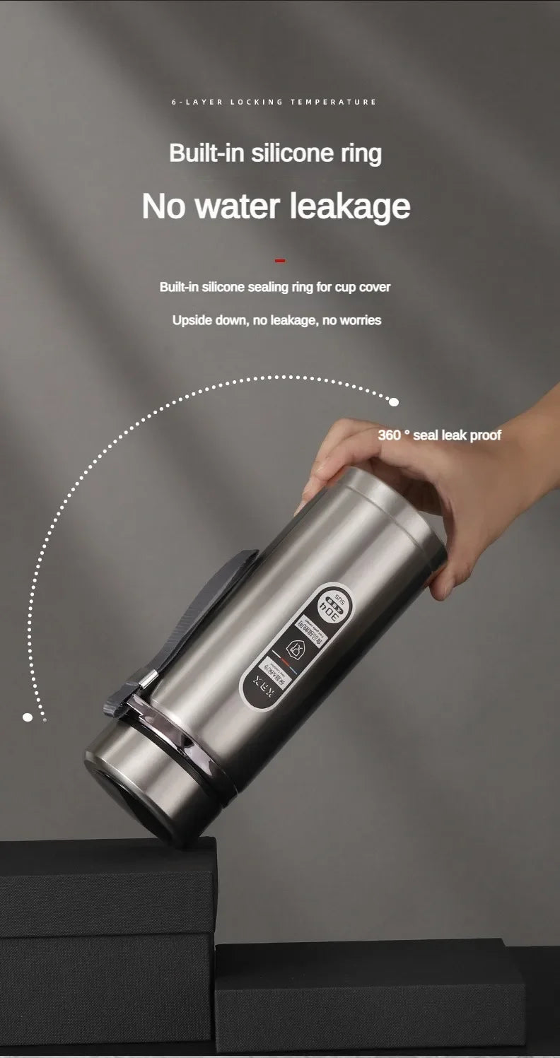 ZYNZE SmartCup™ X – Stainless Steel LED Thermos Bottle (500ML / 1L)