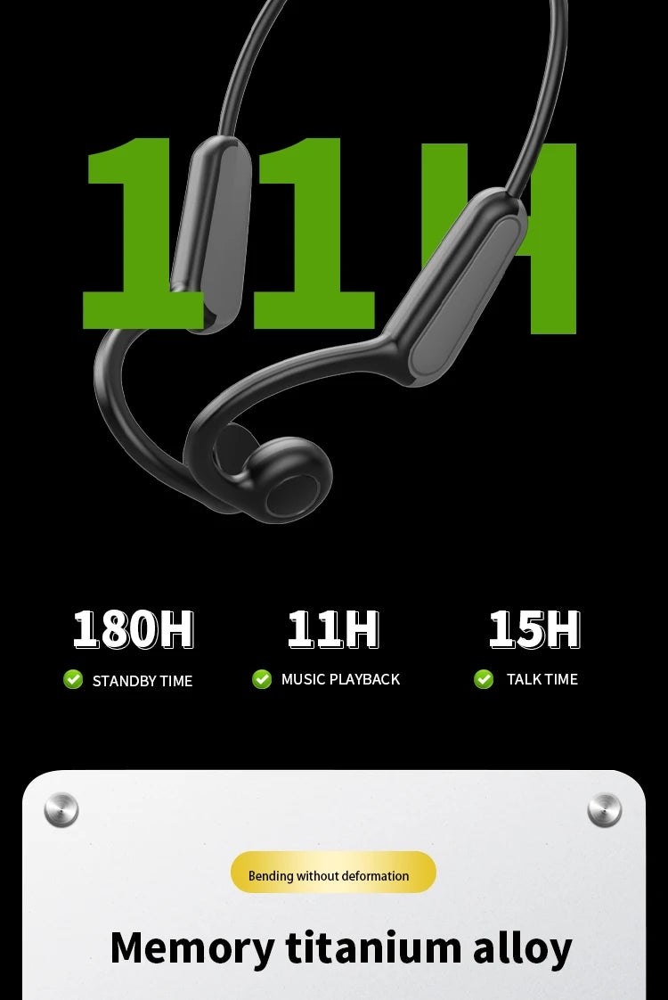 Xiaomi Mijia Real Bone Conduction Sport Hoofdtelefoon Draadloze Oordopjes Bluetooth-Compatibele Headset Handsfree met Microfoon voor Hardlopen