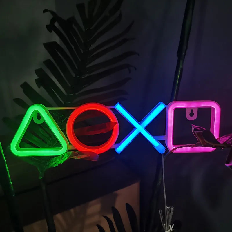 Neonreclames voor slaapkamermuurdecoratie USB-aangedreven schakelaar LED-neonlicht voor gamekamer, woonkamer, tienergamekamerdecoratie