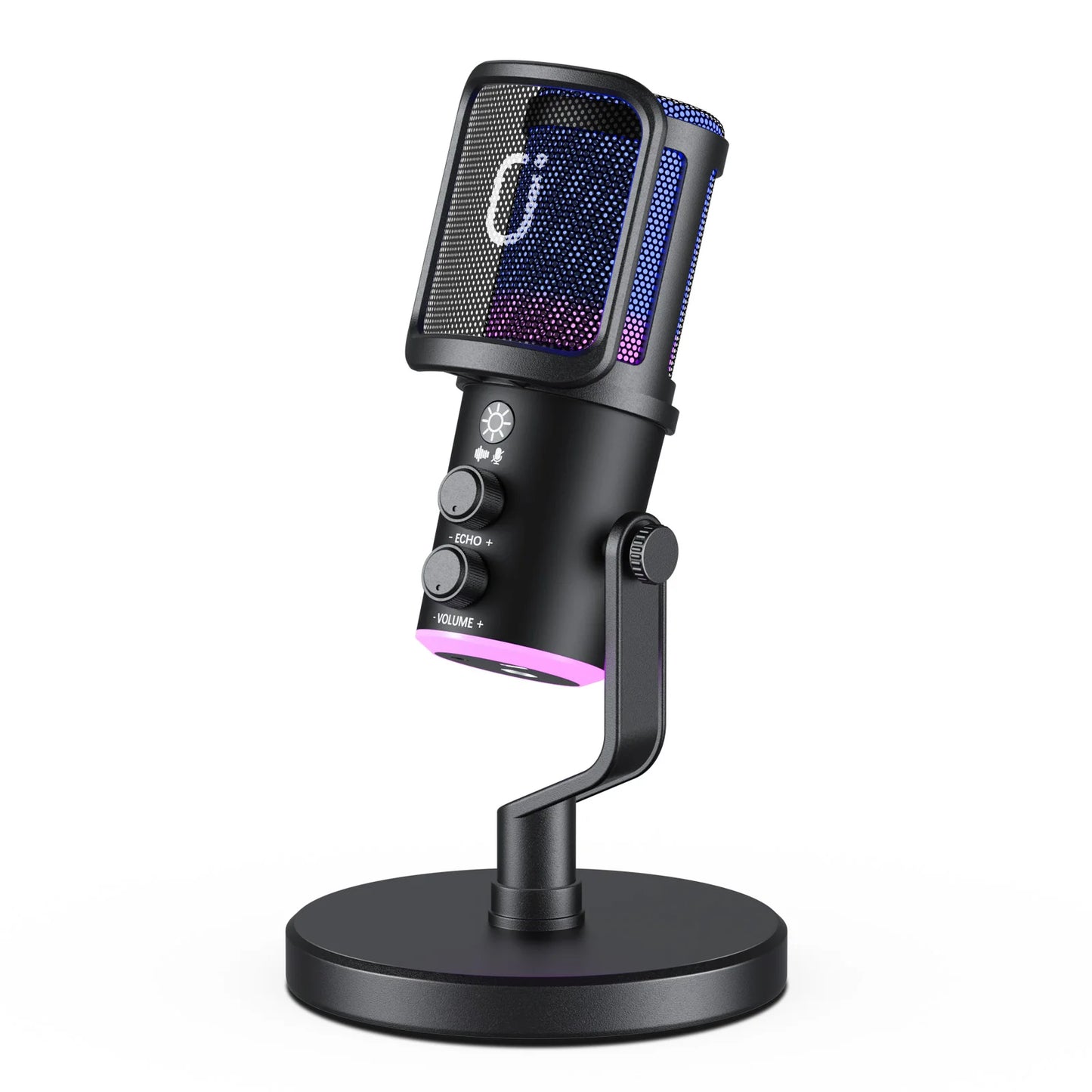 ZYNZE PinkCast™ – USB Condenser Microphone for Streaming, Podcasting & Studio Recording