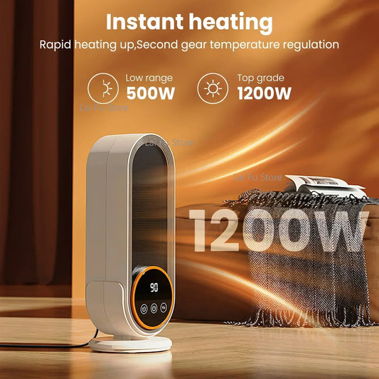ZYNZE HeatWave™ 1200 – Portable Electric Heater for Home & Office (Fast Heating)