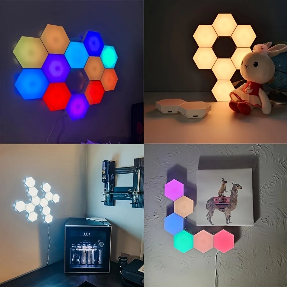 Zynze HexaGlow™ – Touch RGB Modular Light Panels