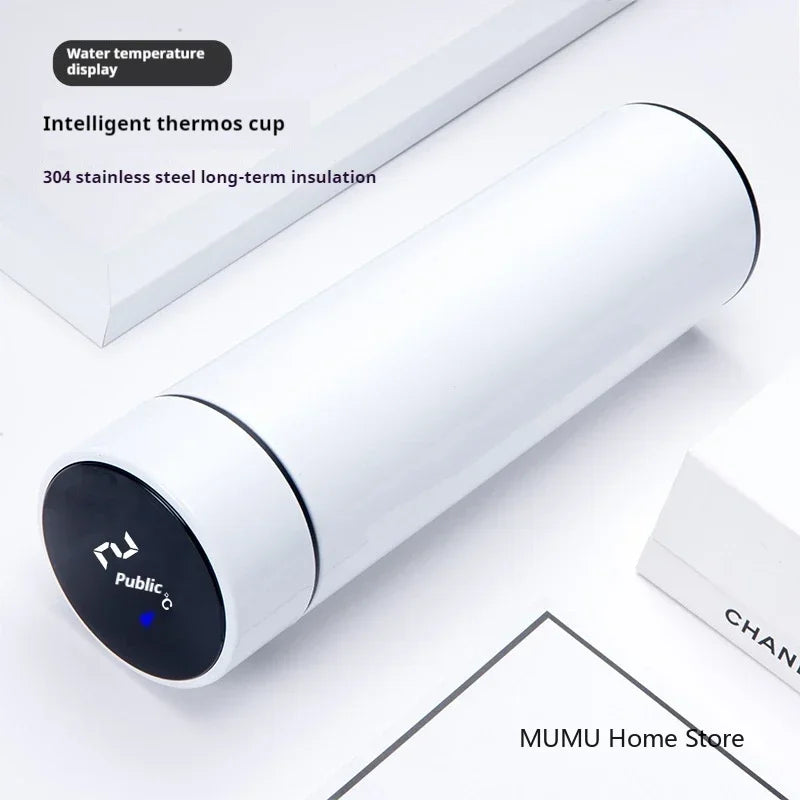 ZYNZE SmartCup™ 500 – Intelligent LED Thermos Bottle (Hot & Cold Insulated Mug)