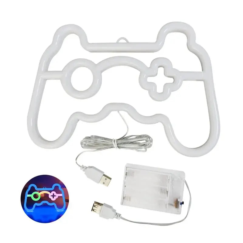 Gamer Neon Sign Lights, Gamer Controller Neon Lamp voor E-sports Room, USB of Batterij Aangedreven Tafellamp, Gaming LED voor Huisdecoratie