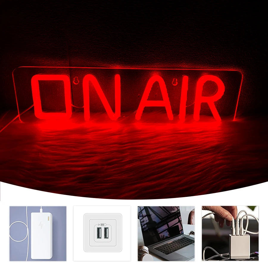 OnAirGlow™ – LED Neon Sign for Streamers & Gamers