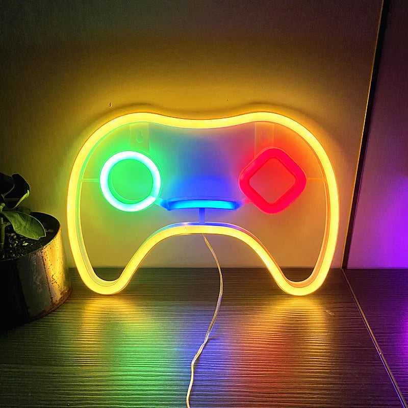 Neonreclames voor slaapkamermuurdecoratie USB-aangedreven schakelaar LED-neonlicht voor gamekamer, woonkamer, tienergamekamerdecoratie