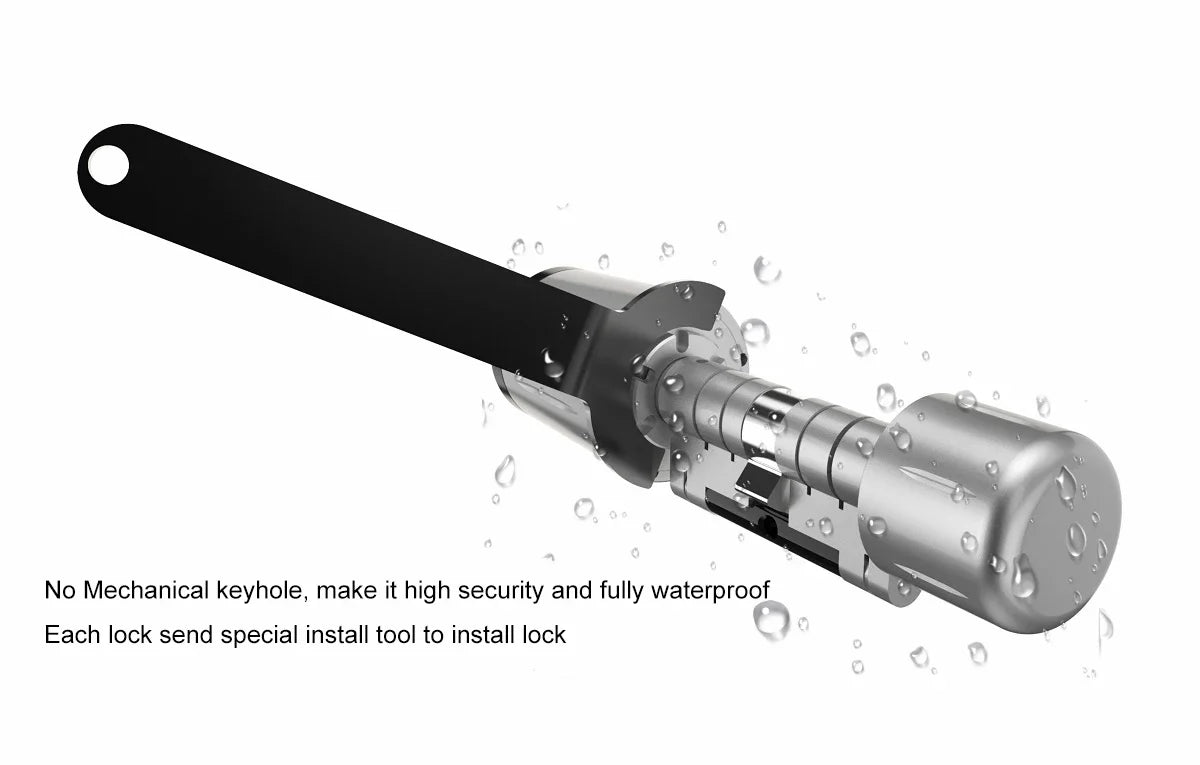 ZYNZE LockPro™ X1 – Smart TTLock Cylinder with App Control & IP67 Waterproof Design