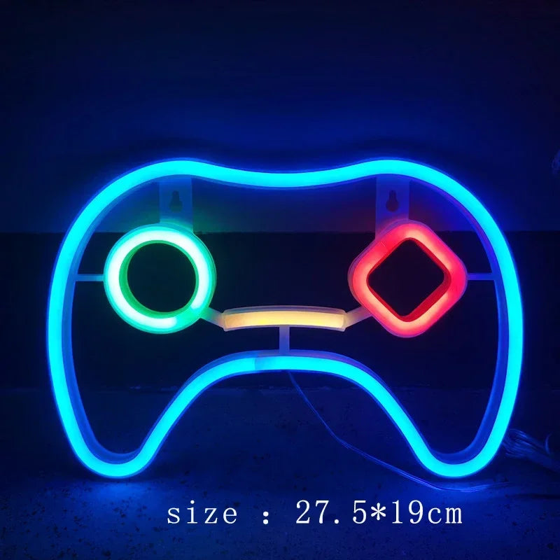 Neonreclames voor slaapkamermuurdecoratie USB-aangedreven schakelaar LED-neonlicht voor gamekamer, woonkamer, tienergamekamerdecoratie
