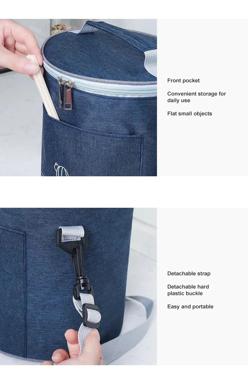 ZYNZE HeatBox™ Pro – 2L USB Electric Lunch Box with Stainless Steel Warmer & Cooler Bag