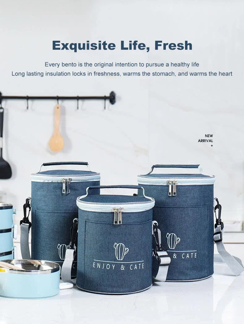 ZYNZE HeatBox™ Pro – 2L USB Electric Lunch Box with Stainless Steel Warmer & Cooler Bag