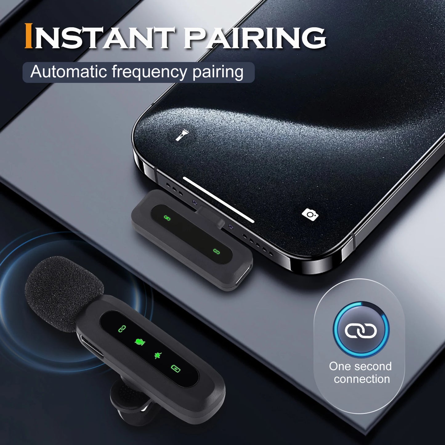 ZYNZE AirMic™ Lite – Wireless Lavalier Microphone for iPhone & Android (Plug & Play)