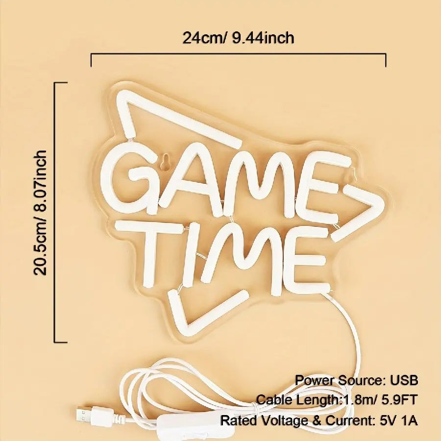 Gamepad-Shaped LED Neon Sign for Gamer Room Decor