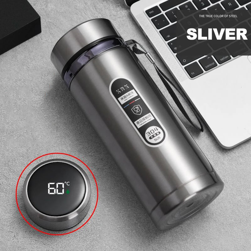 ZYNZE SmartCup™ X – Stainless Steel LED Thermos Bottle (500ML / 1L)