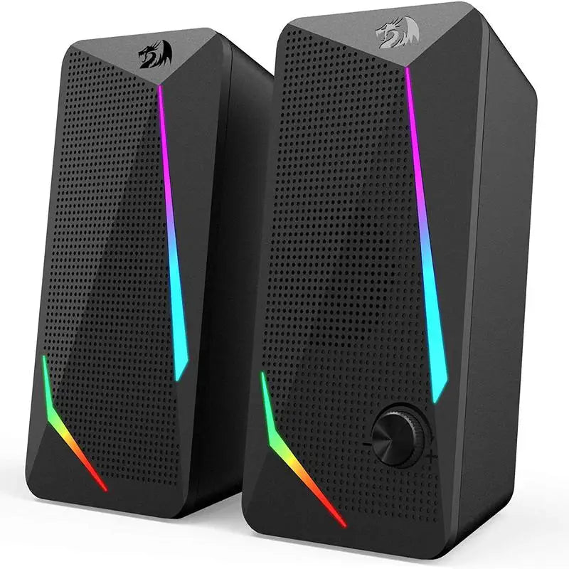 ZYNZE GS510 SoundWave™ – 2.0 Channel RGB Stereo Speakers for PC & Gaming Setup