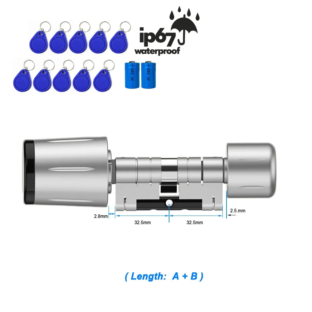 ZYNZE LockPro™ X1 – Smart TTLock Cylinder with App Control & IP67 Waterproof Design