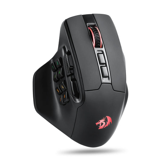 ZYNZE M811 ProX™ – Wireless MMO Gaming Mouse with 15 Programmable RGB Buttons