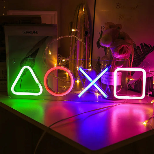 Custom Neon Game Icon Light for Wall & Room Decor