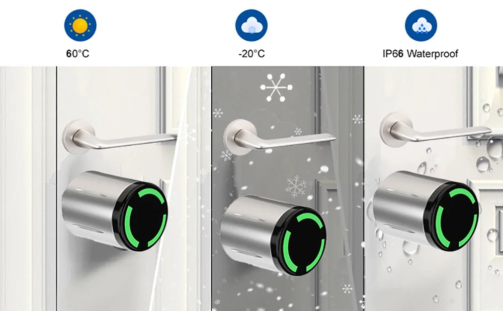 ZYNZE LockPro™ X1 – Smart TTLock Cylinder with App Control & IP67 Waterproof Design