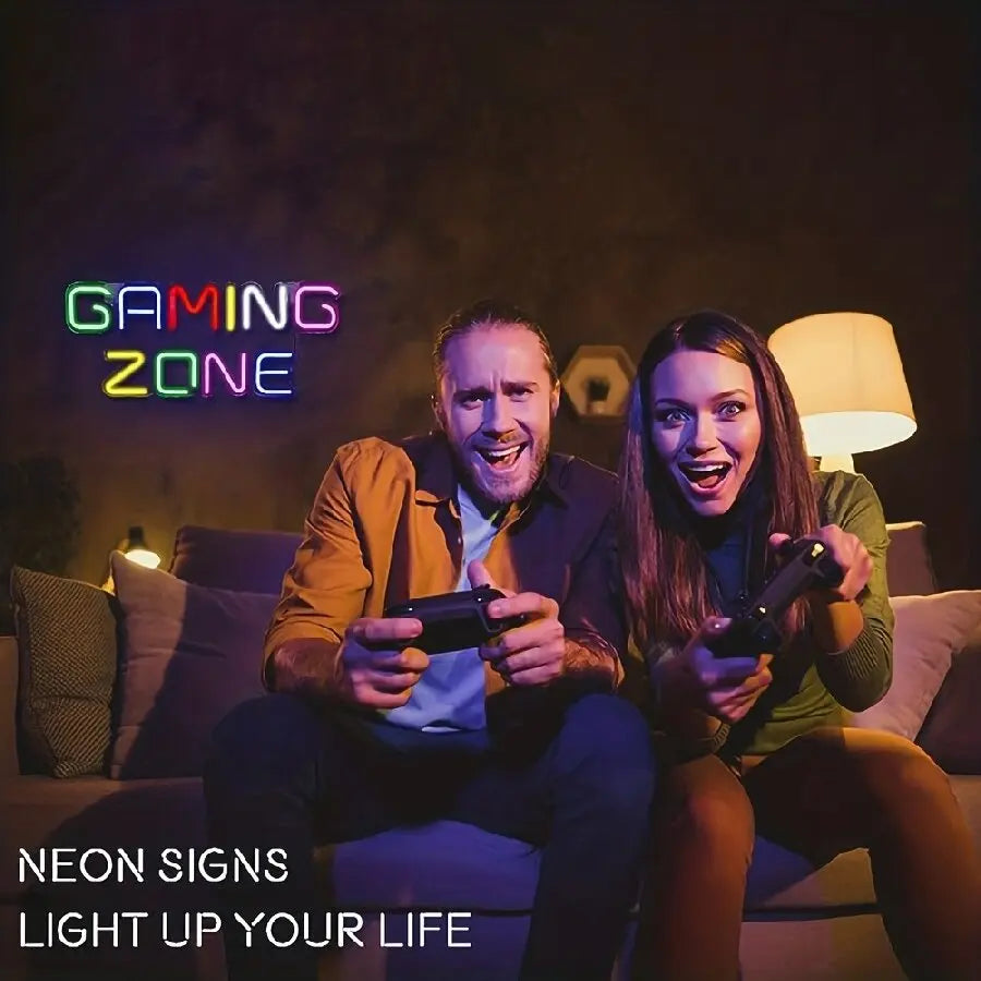 Gamepad-Shaped LED Neon Sign for Gamer Room Decor