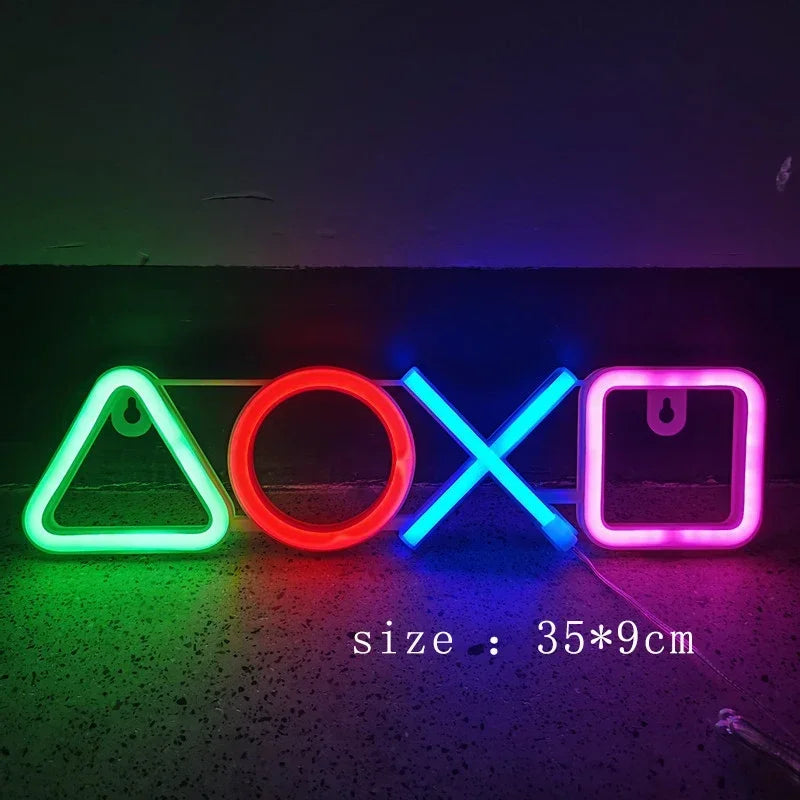Neonreclames voor slaapkamermuurdecoratie USB-aangedreven schakelaar LED-neonlicht voor gamekamer, woonkamer, tienergamekamerdecoratie